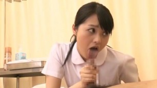 Japanese Nurse with Gloves having Sex with Patient