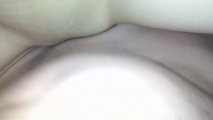 Massive Cream Pie from Tiny Asian Pussy, Covers Fat White Cock - RealAsian