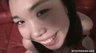 Tiny Asian cuttie getting her wet pussy plowed