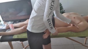 Korean guy gets hard during a massage & gets a happy ending