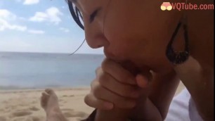 Asian Amateur Slut Sucks Off At The Beach You're Salty Elena Koshka