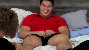Sexy Asian Hunk Jerking Off While Jock Plays With His Feetgay