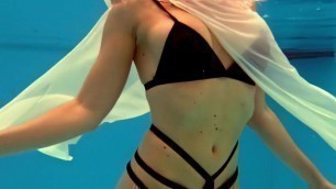 Russian Pornstar Anastasia Ocean Strips in the Pool
