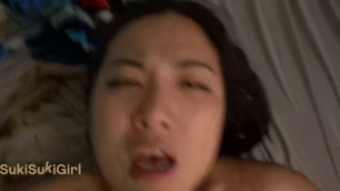 Wmaf Asian Doll Gets Throatfuck And Creampie @Sukisukigirl Green Eyes Pov - 1080P